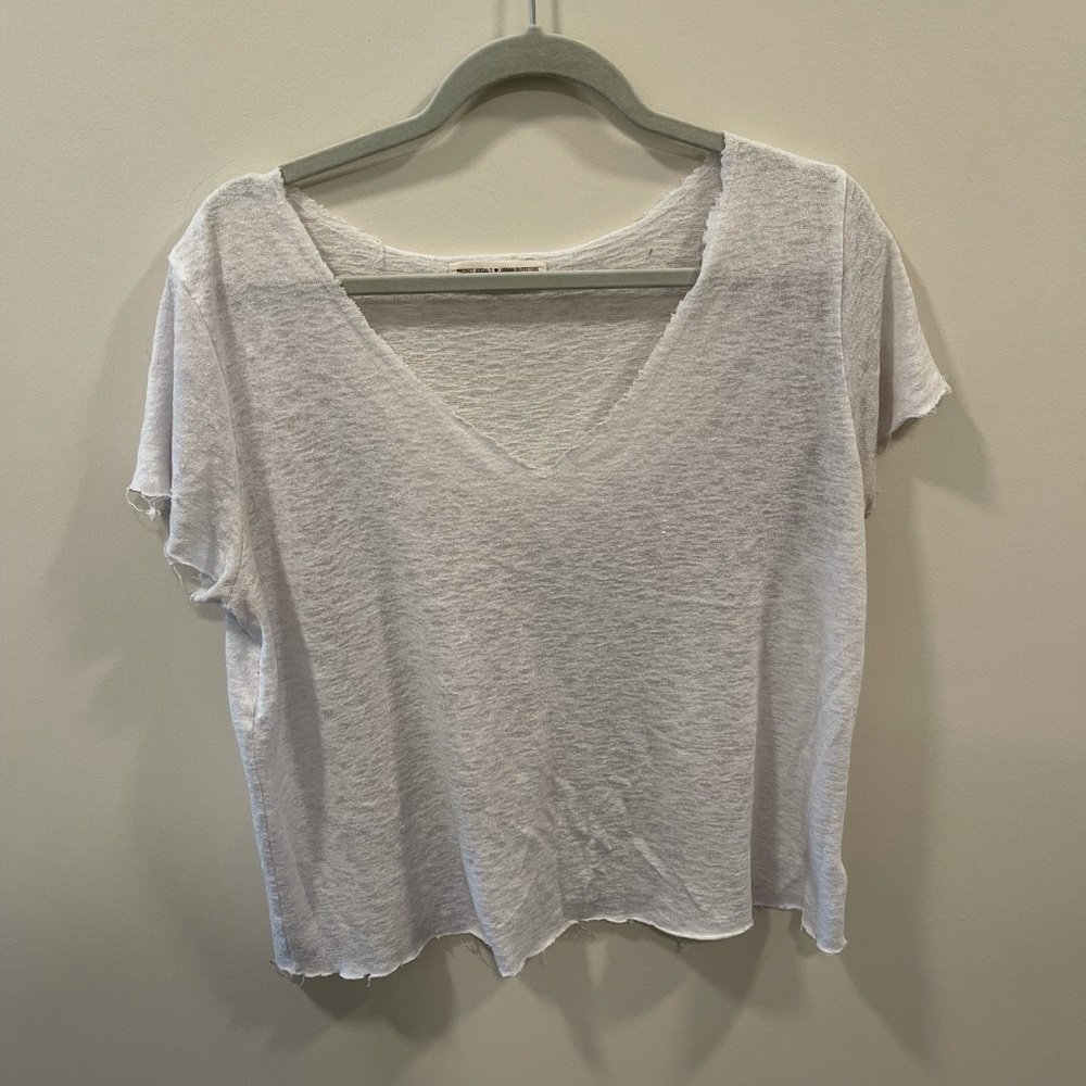 Project Social T & Urban Outfitters Lounge White V-Neck
